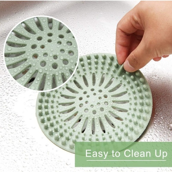 Silicone Hair Catcher Drain Cover Set -‎ 5 Pack - Picture 6 of 7